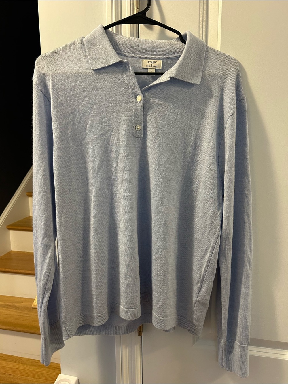 J. Crew Merino Blend Women’s Light Blue Long-Sleeve Sweater